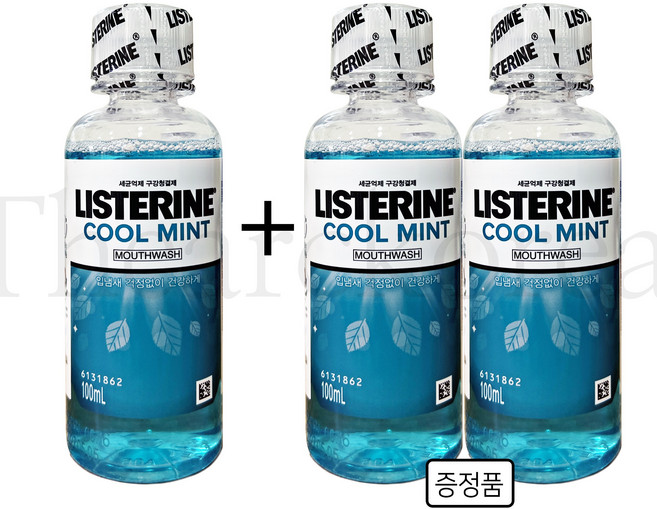 리스테린 쿨민트 마일드, 100ml, 3개
