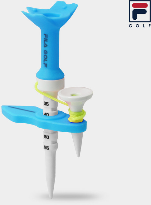 휠라 에이밍 높이조절 마그네틱 골프티 무저항 골프티꽂이, 1개, 블루
