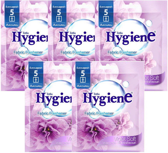 하이젠 옷장용 차량용 퍼퓸 방향제 바이올렛 소프트, 8g, 5개, Violet Soft