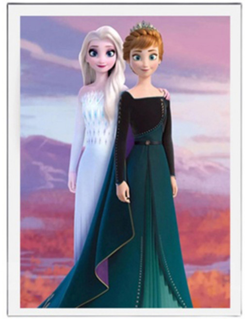 보석십자수 3D 겨울 왕국 DIY 인테리어 소품 선물+행운십자수 PW1297, 50x70cm, 1개