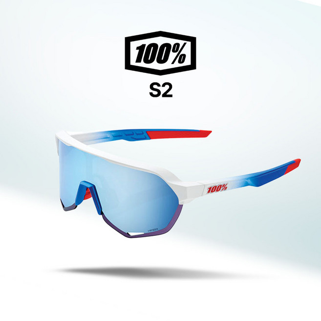 100% 고글 S2 자전거 야구 골프 스포츠 선글라스 100퍼센트 100프로(06), 12.토탈에너지팀매트화이트/블루미러(17), 1개
