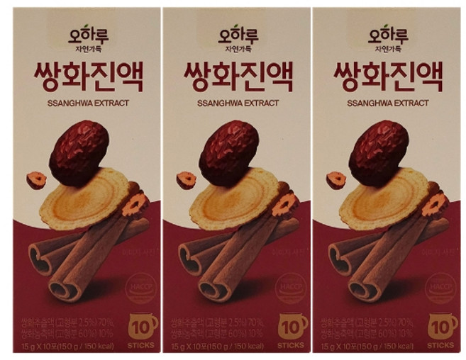 기타 오하루 자연가득 쌍화진액 15g x 10포 3박스 /Hb, 3개, 150g