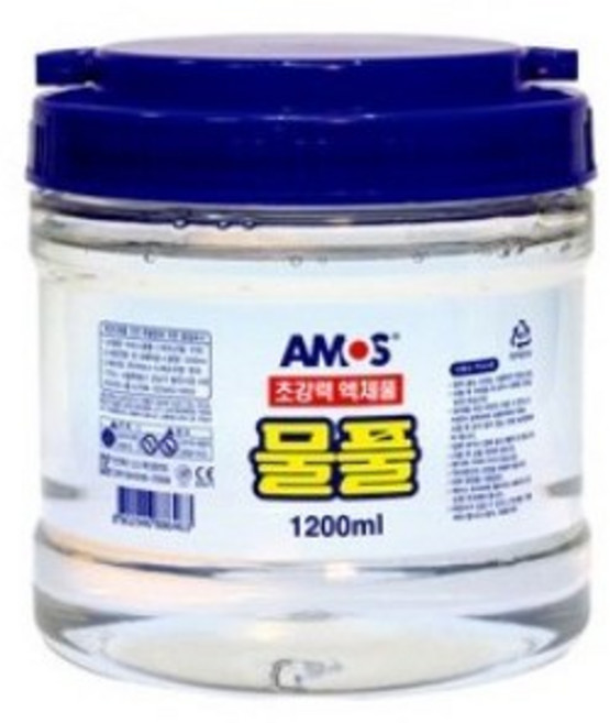 아모스 초강력 액체풀 물풀, 1.2L, 1개