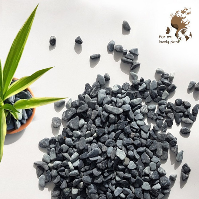 흑자갈 15kg 대포장 화분 조경석 어항 정원 인테리어, 4호 15~20mm, 1개