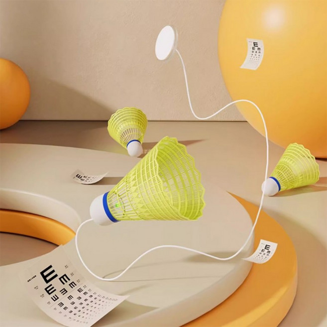 돌아오는셔틀콕 리턴콕 실내배드민턴 셀프배드민턴 리턴 연습 3개입, 1세트