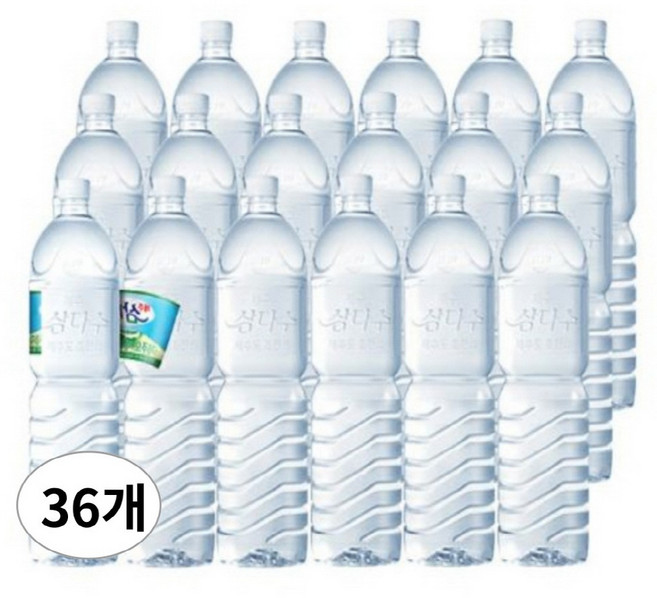 제주 삼다수 2리터(무라벨), 36개, 2L