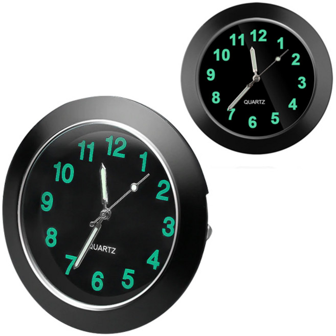 미니시계 차량 자전거 오토바이 블랙, 1개