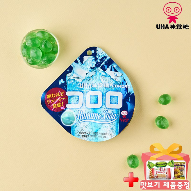 코로로 소다맛 젤리 + 맛보기사탕 제공 / 정식수입, 6개, 40g
