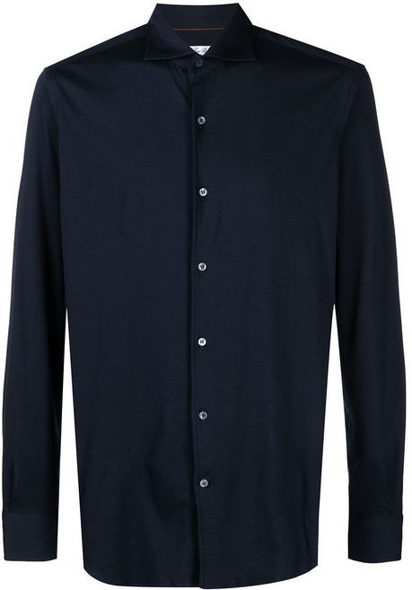 로로피아나 스프레드 칼라 긴소매 셔츠