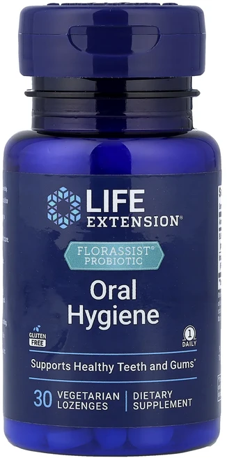 몸관리하세요 겨울입니다 Life Extension FLORASSIST 프로바이오틱 구강 위생 베지 사탕 정제 30정 특별관리진행, 1개 - 쿠팡