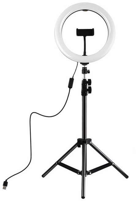 셀프촬영조명 방송용 LED 링라이트 삼각대 포함, LED 링라이트+삼각대, 1개