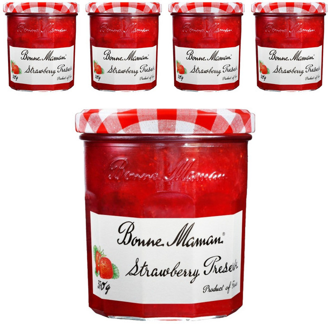 본마망 딸기잼, 370g, 5개