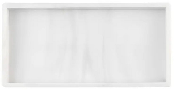 한우리 실리콘 사각 트레이 / 인테리어 소품 / 주방 욕실 소품, 마블화이트