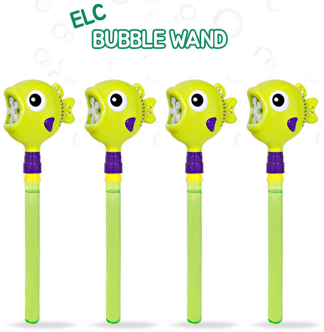 이엘씨 버블완드 버블건 비누방울총, 버블완드 그린, 4개