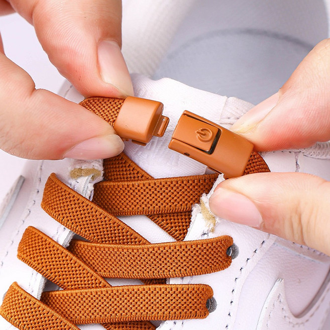 간편 버클식 신발끈 고정클립 고탄성 운동화끈 2켤레 세트