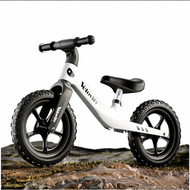 BYOU 아웃도어 밸런스바이크 마이크로 페달없는 자전거 12인치 / 14인치, 1개, 96cm, 펄 화이트