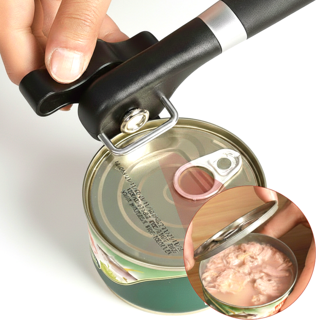 에블모어 이지오픈 안전 통조림 캔따개, 1개, 블랙