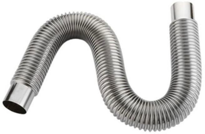 스틸아울렛 스테인레스 주름관 자바라연통 보일러 연도 연통 스텐주름관, 1개