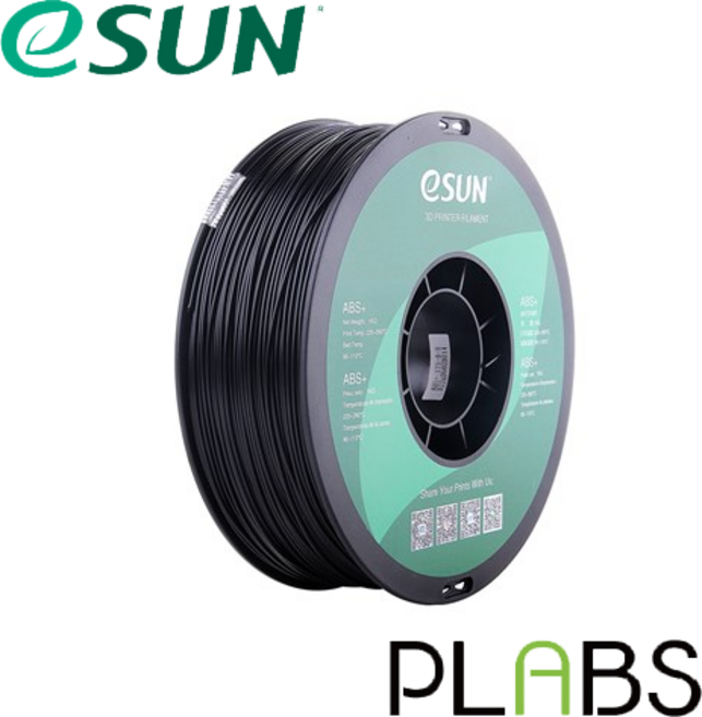 eSUN한국총판 PLABS 저수축 ABS+ 필라멘트 1kg, black