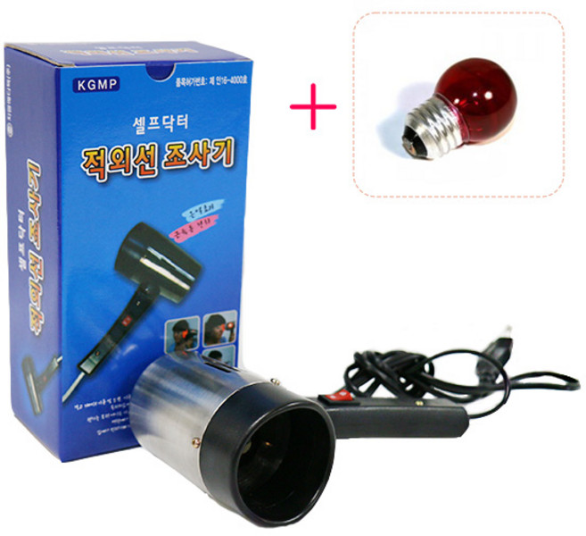 셀프닥터 적외선조사기 + 전용 교체용 전구, 1개