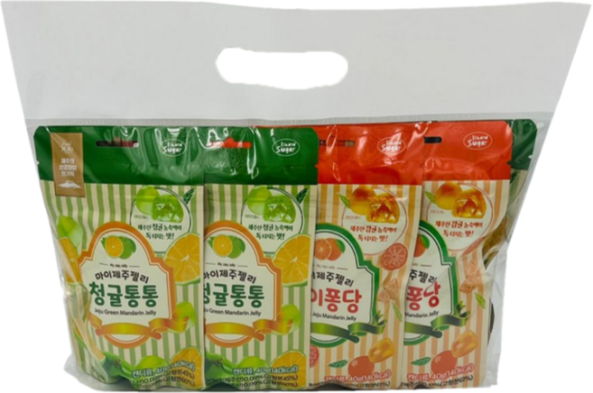 마이 제주 젤리 귤이퐁당 청귤통통 혼합구성 8개입 기념품 여행선물 과즙젤리, 40g, 8개