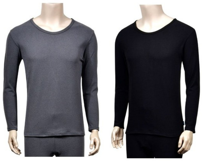 겨울 남성 기모내복 상의 9부 보온 방한 내의 홈웨어 남성내의 남자내복상의 기모내의