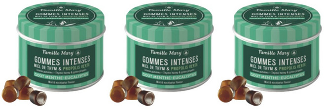 Famillemary 파밀마리 파미마리 그린 프로폴리스 구미 인텐스 민트 유칼립투스 80g x 3개