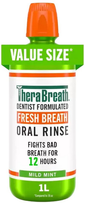 테라 브레스 프레시 구강 청결제 마일드 민트 무알코올 1리터, 1개, 1L