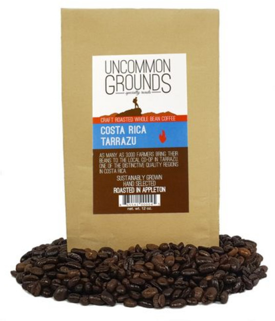 언커먼 그라운즈 스페셜티 커피 로스트 – 코스타리카 타라주 Uncommon Grounds Specialty Coffee Roasts – Costa Rica Tarrazu (12, 1개, 340g