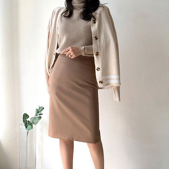 네모엔룩 여성용 오블리크 스커트