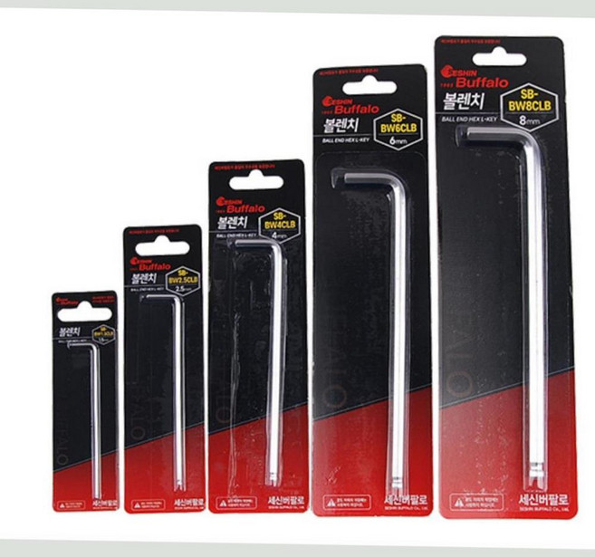 고경도 볼트파손방지 볼렌치 육각렌치 8mm 고강도 산업용 L렌치 전문가용, 1개