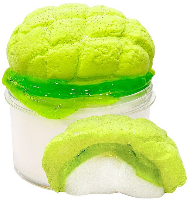 젤시스 메론크림빵 크림 점토슬라임 수제슬라임 안전한재료 스트레스해소 푹신말랑, 1개, 270g, 메론크림빵 슬라임