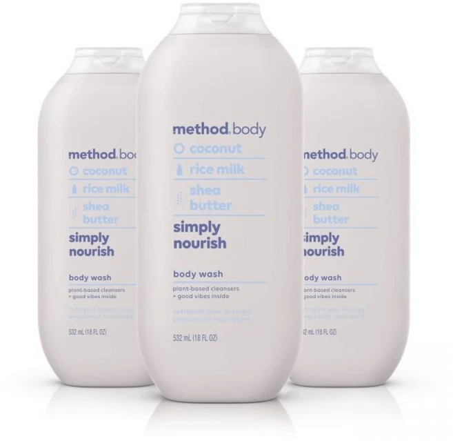 Method 메소드 바디워시 심플리 나리쉬 파라벤 프탈레이트 무함유 생분해성 18온스 3개들이 바디워시세트, Simply Nourish, 1개, 532ml - 쿠팡