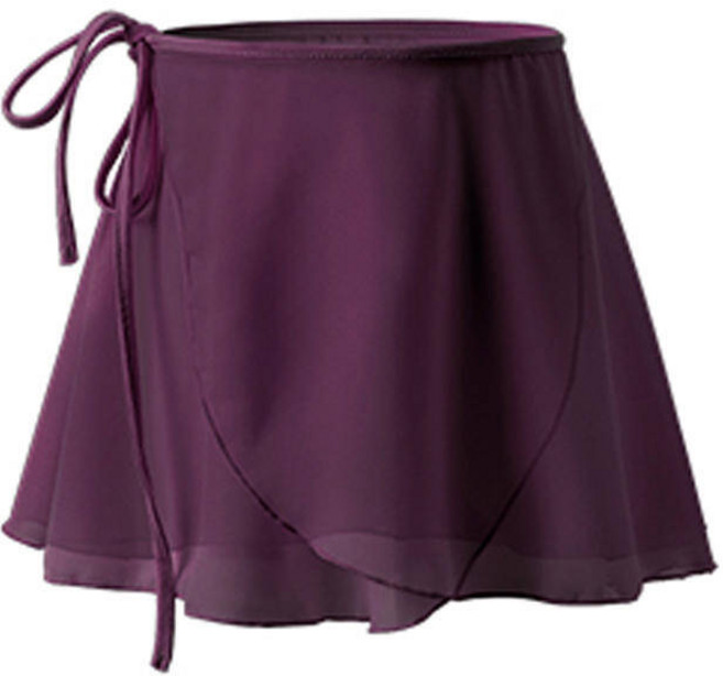무대의상 공연의상 여성용 짧은 댄스 스커트 발레 투투 성인 타이업 쉬폰 체조 의상 발레리나 레이스업, M, 옵션06) Dark purple, 1개