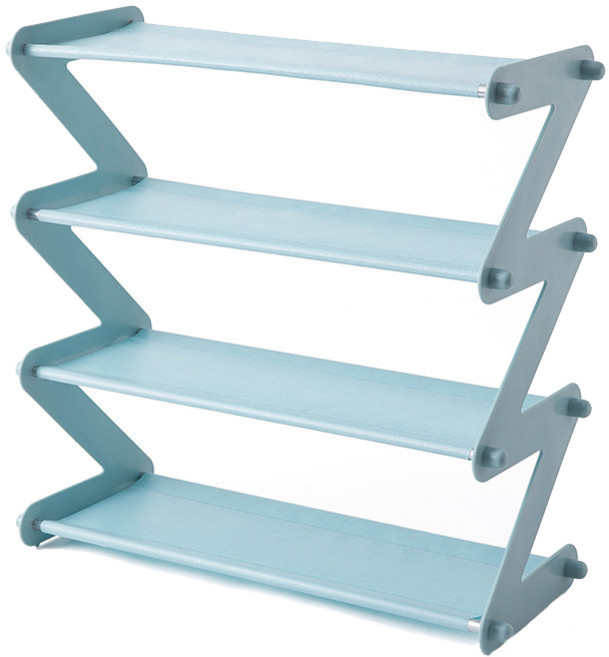 프리미어 파스텔 컬러풀 신발 정리함, 블루, 1개