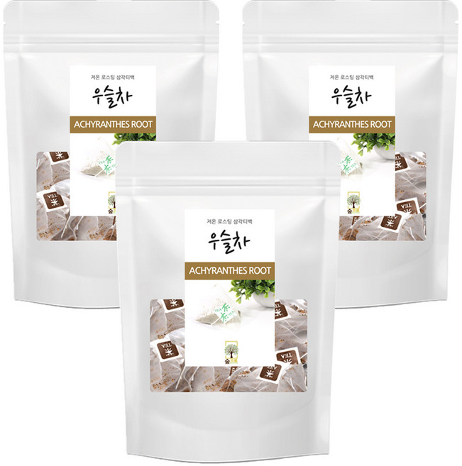 우슬차 50티백 삼각티백 숲으로허브, 3개, 50개입, 50g