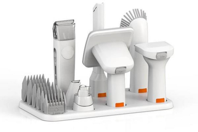 지금 중 저소음 애완동물 진공 청소기 전기 개와 고양이 털 관리 브러시 키트 및