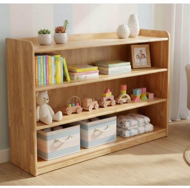 원목 3단 교구장 막힘 어린이집 유치원, 단품