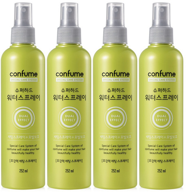 과일나라 컨퓸 슈퍼하드 워터스프레이, 252ml, 4개