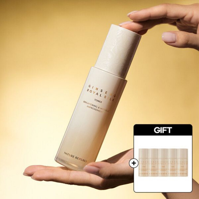 뷰티톤업 (현대Hmall)네이처리퍼블릭 진생 로얄 실크 토너 ( ) 안티에이징 주름개선 탄력강화에멀전 30ml 미백 광채 톤업, PK1536