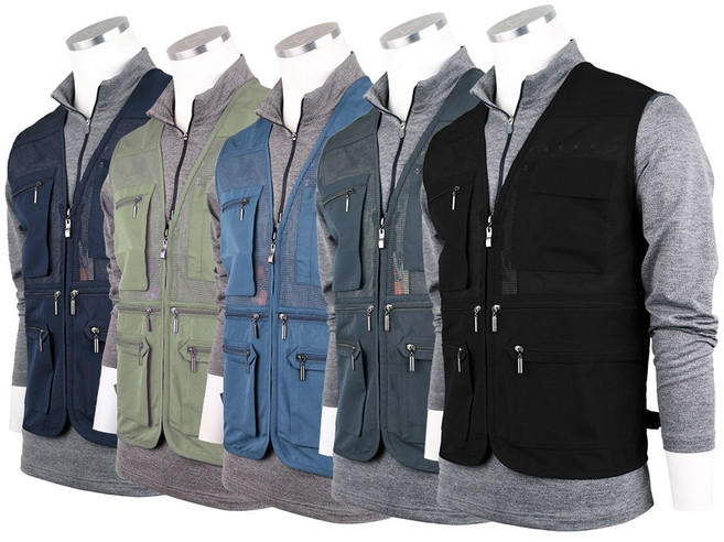 엔케이아울렛 [1+1]NK경량망사조끼 남자 쿨링 배달 퀵 용접 건설 작업조끼 등산조끼 기능성 빅사이즈