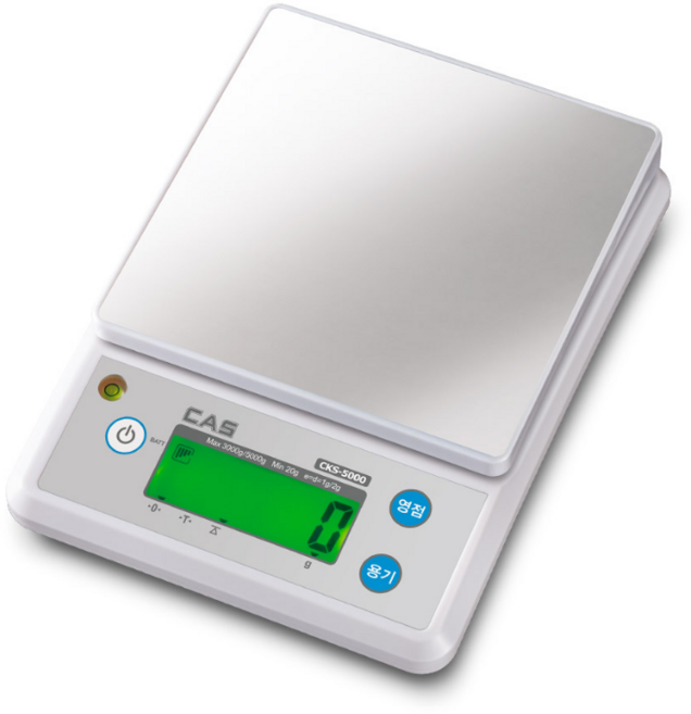 CAS 카스전자저울 디지털 주방저울 5KG 상업용 가정용, 1개, CKS-5000