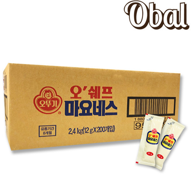 [오발] 오뚜기 오쉐프 마요네즈12g (벌크), 12g, 800개