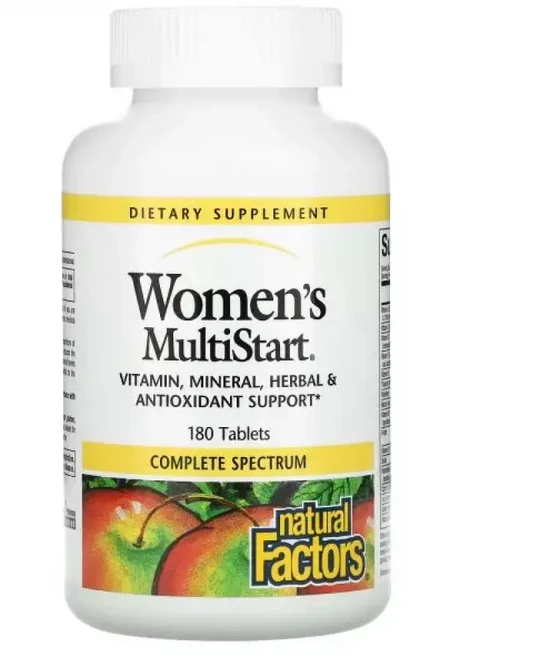 내추럴팩터스 우먼스 여성 멀티스타트 180정 멀티 비타민 종합, 1개 - 쿠팡