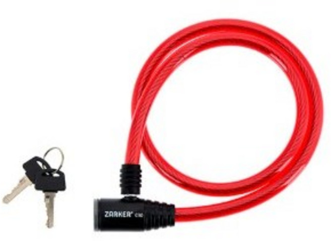 자커 열쇠 키타입 자전거 자물쇠 12*900 C-90, 1개, 색상랜덤