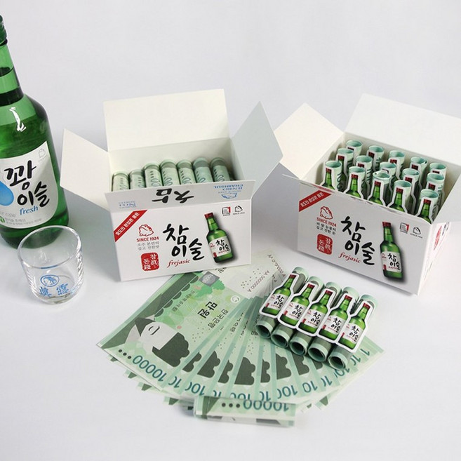 반전 참이술 용돈 박스 현금 포장 -주류세트, 주류세트, 1개