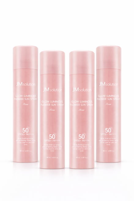 제이엠 솔루션 제이엠솔루션 윤광 플라워 선스프레이 로즈 180ml, 4개