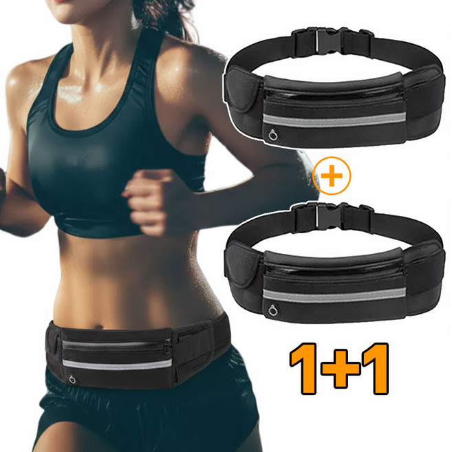러닝 휴대폰 밴드 런닝가방 벨트 초경량 폰가방, 2개, 블랙+블랙