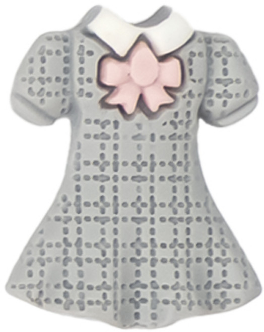 윌비 신발 실내화 장식 액세서리 클립온 꾸미기 파츠 (Y그룹), 1개, 패션 원피스 그레이