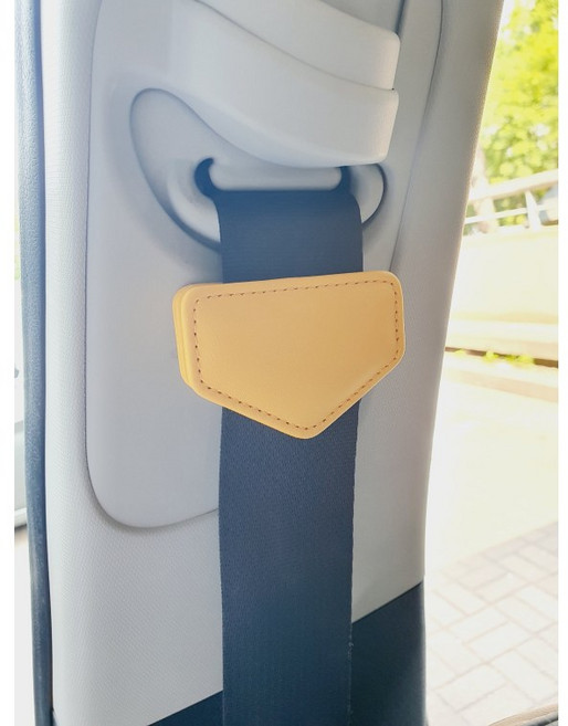 밀튼 안전벨트 클립 안전벨트 스토퍼 임산부 카시트 안전벨트, 오각형타입 옐로우, 1개